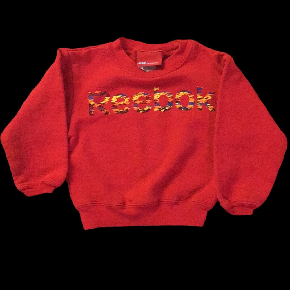 Reebok Sweatshirt 3T Red Retro Kids Vintage Style